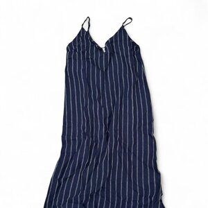 Pinstripe Summer Maxi Dress